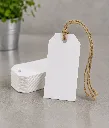 Manillamærker, 4x8 cm, vandfast, (1000 stk.) - Hvide manillamærker 4x8 cm.webp