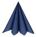 Middagsserviet, 1/4 fold, 40x40cm, mørkeblå, airlaid, (800 stk.) - Mørkeblå airlaid middagsservietter 40x40cm.webp