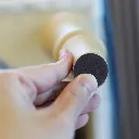 Filtpuder til stole, selvklæbende, Ø2,6cm, sort, (8 stk.) - Stole filtpuder sort.webp
