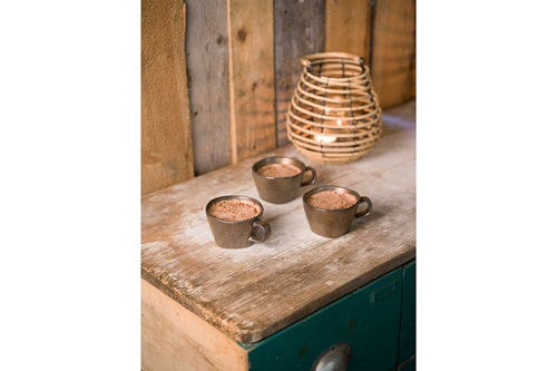 Kaffekop med hank, 190ml, Ø9x6cm, stentøj, kobberfarvet, COPERNICO, (6 stk.) - Kaffekop med hank, 190ml, Ø9x6cm, stentøj, kobberfarvet, COPERNICO, (6 stk.)