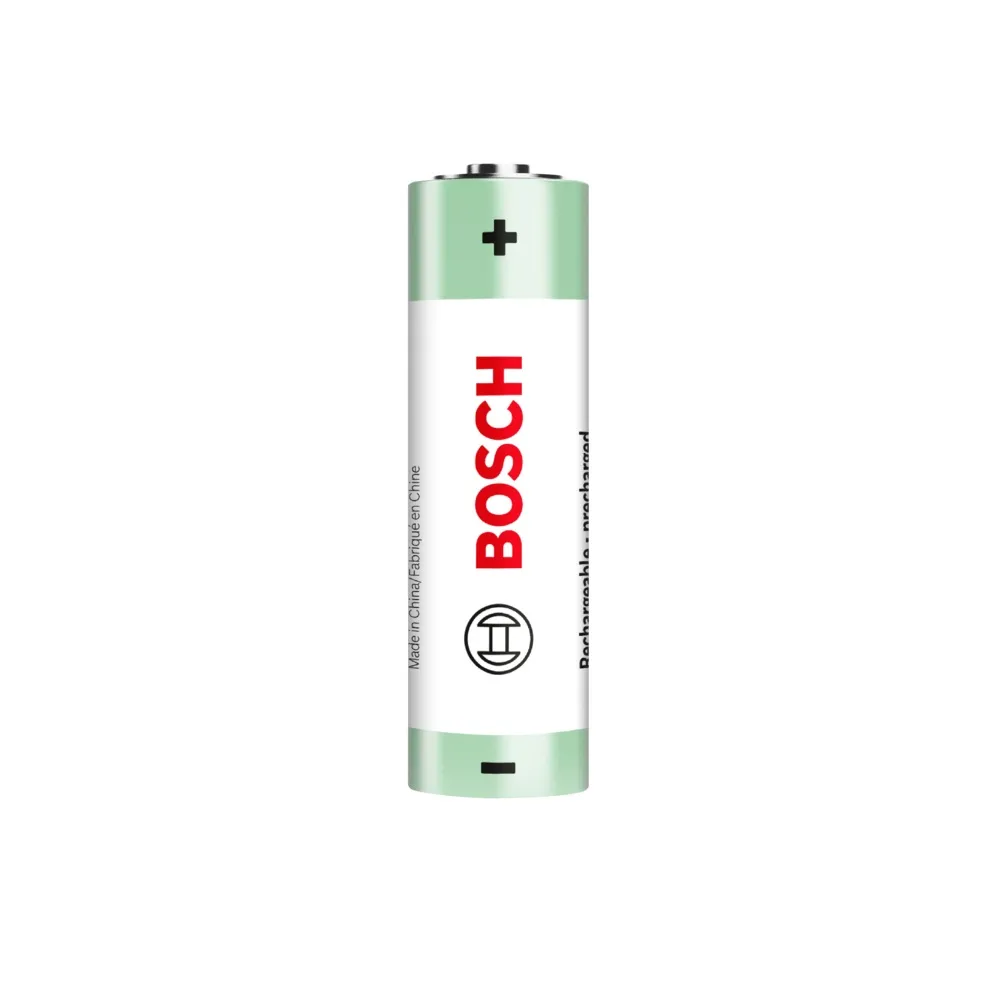 AA-genopladelig batteri (HR6), Bosch Rechargeable NiMh, 2100 mAh, 4-pak, (1 stk.) - AA Bosch Ni-MH HR6.webp
