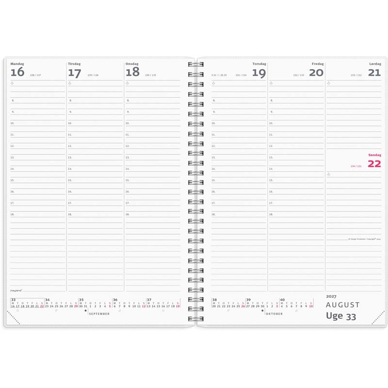 Ugekalender, Mayland, 162x217mm år: 2027, Flerfarvet, - Ugekalender, Mayland, 162x217mm år 2027, Flerfarvet,-06.jpg