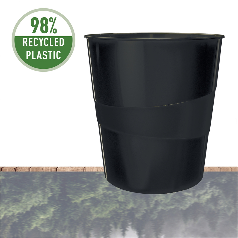 Papirkurv, Leitz, 15 liter, sort - Papirkurv, Leitz, 15 liter, sort-02.jpg
