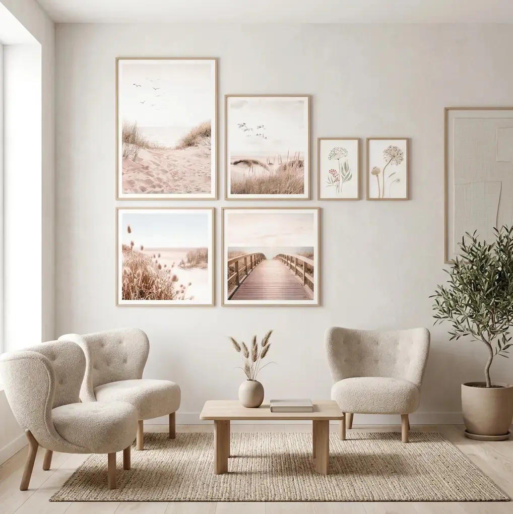 Indrammede billeder med naturmotiver - Securit ONE GALLERY Natural Earth, (sæt á 6 stk.) - Securit ONE GALLERY Natural Earth.webp