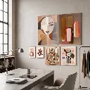 Indrammede billeder med grafiske kunsttryk - Securit ONE GALLERY Modern Graphic, (sæt á 6 stk.) - Securit ONE GALLERY Modern Graphic.webp