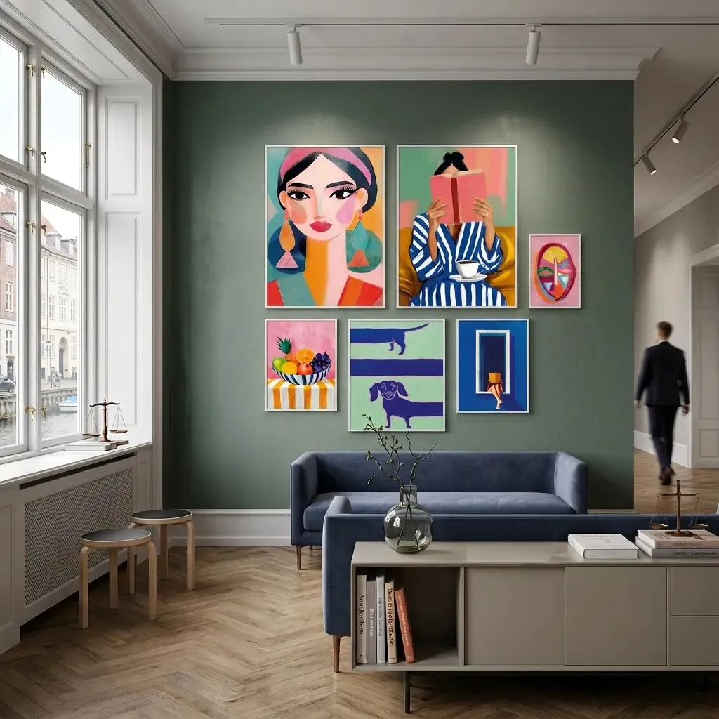 Indrammede billeder med kunsttryk - Securit ONE GALLERY Art & Museum, (sæt á 6 stk.) - Securit ONE GALLERY Art & Museum.webp