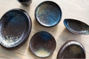 Serveringsskål, 90ml, Ø16x8x5cm, oval, stentøj, sort, YORU, (6 stk.) - Serveringsskål, 90ml, Ø16x8x5cm, oval, stentøj, sort, YORU, (6 stk.)