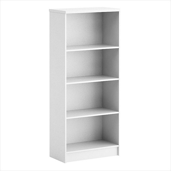 Kontorreol med 4 rum, 37x69,5x160,6cm, EPF ECO, flere farver, (1 stk.) (Hvid)