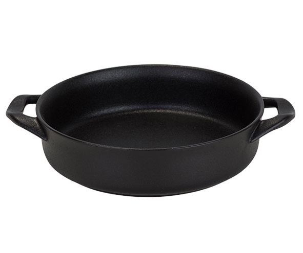 Ovngryde med håndtag, sort stentøj, Ø22x32,5cm, 1,75l, MADISON, (1 stk.)