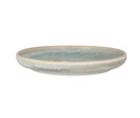 Brødtallerken, stentøj, rund, Ø12,5x1,1cm, sandfarvet/grøn, NAVAJO, (6 stk.)