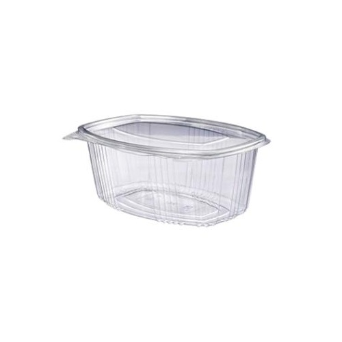 Salatbæger, VNO, rekt, klar, PET, 1000ml, m/låg, 177x125x85mm, V66, (400 stk.)