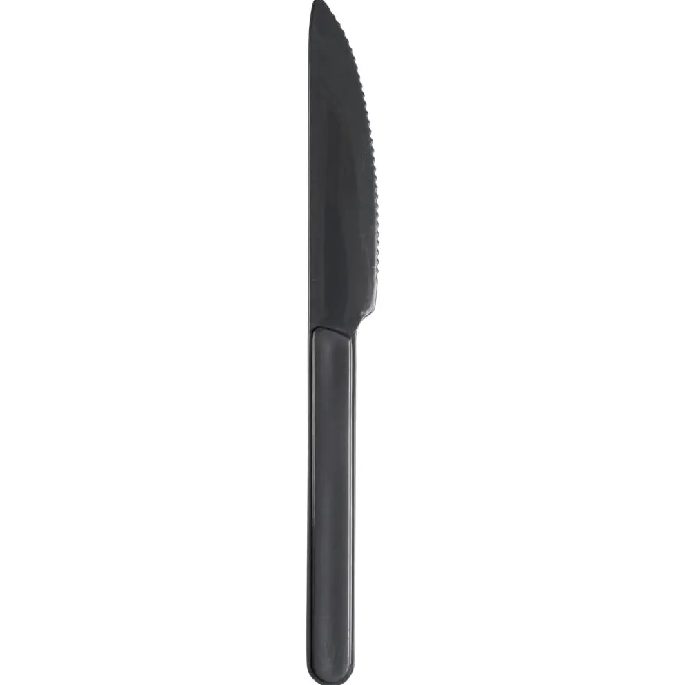 Flergangskniv, høj kvalitet, 18cm, grå, genanvendelig PP, (50 stk.)