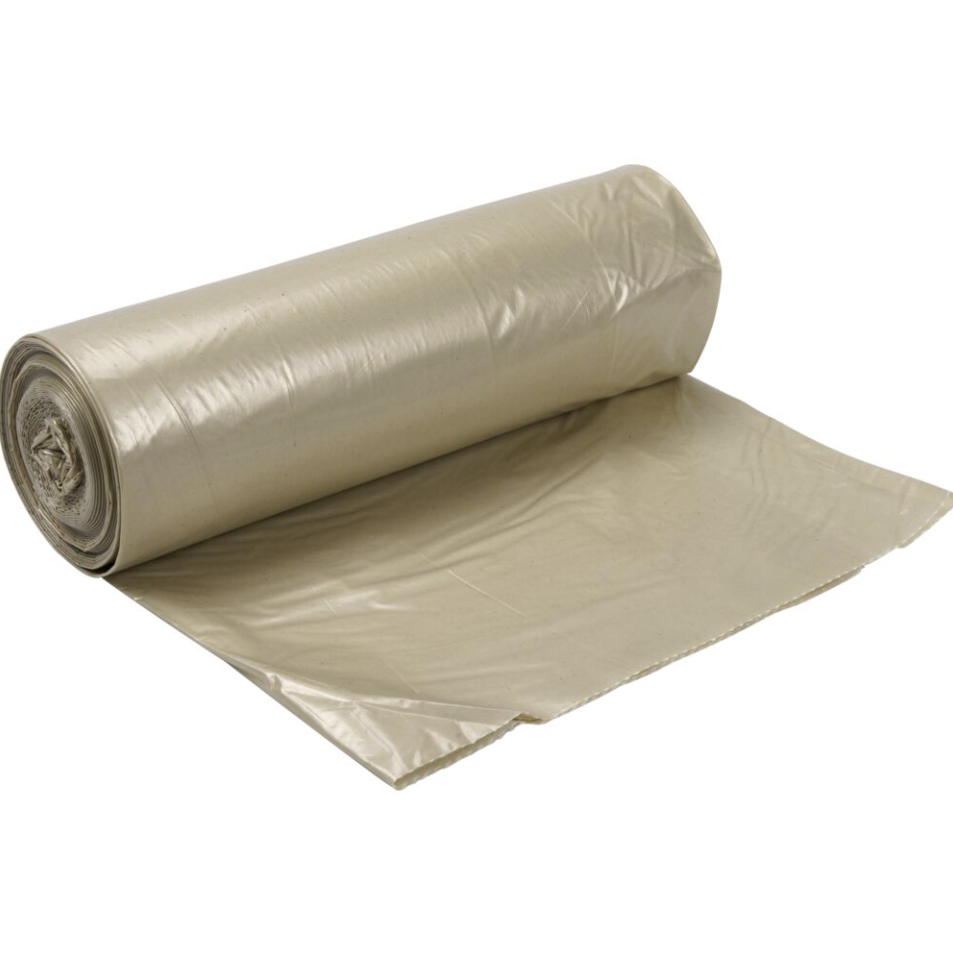 Containersække, 140 l, 92x144,5cm, klar, 40 my, LDPE/genanvendt, (10 rl á 10 stk, 100 stk.)