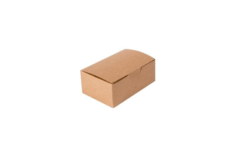 Nuggets boks, 150x91x70 mm, kraft, komposterbar, (500 stk.)