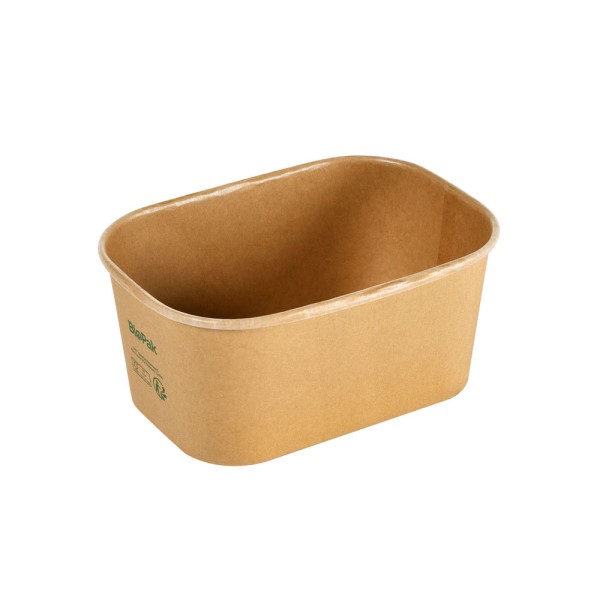 Boks, "Brick", mellem, pap/PLA, brun, 1000ml, Duni, (300 stk.)