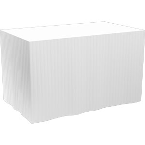 Bordskørte, Dunicel, 0,72x4m, hvid, Duni, (5 stk.)