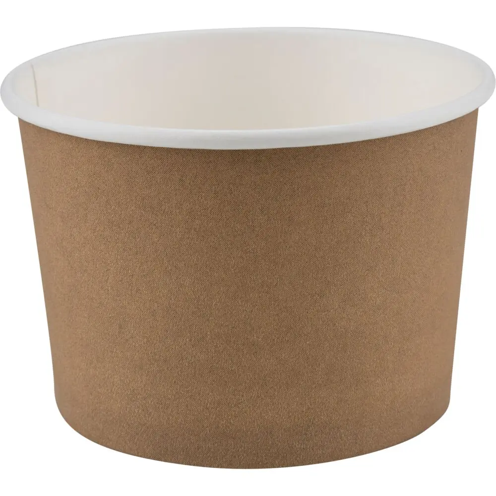Is-bæger, 250 ml/8 OZ, brun, pap/PE, (1000 stk.)