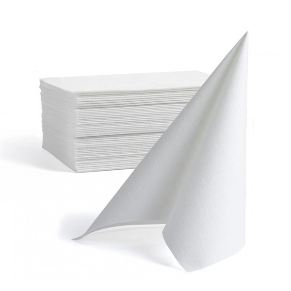 Middagsserviet Airlaid, GS-Basic, 1/8 fold, 40x40cm, Hvid (600 stk.)