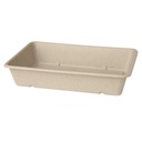 Salatbakke, "Classic", rektangulær, bagasse, brun, 1200ml, Duni, (480 stk.)