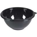 Salatskål, 6cm, Ø14cm, 500 ml, sort, RPET, tilhørende 10347, (500 stk.)