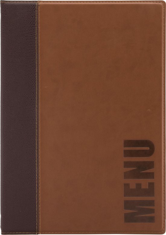 Menuomslag, A4 TRENDY, lysebrun, Securit, (1 stk.)