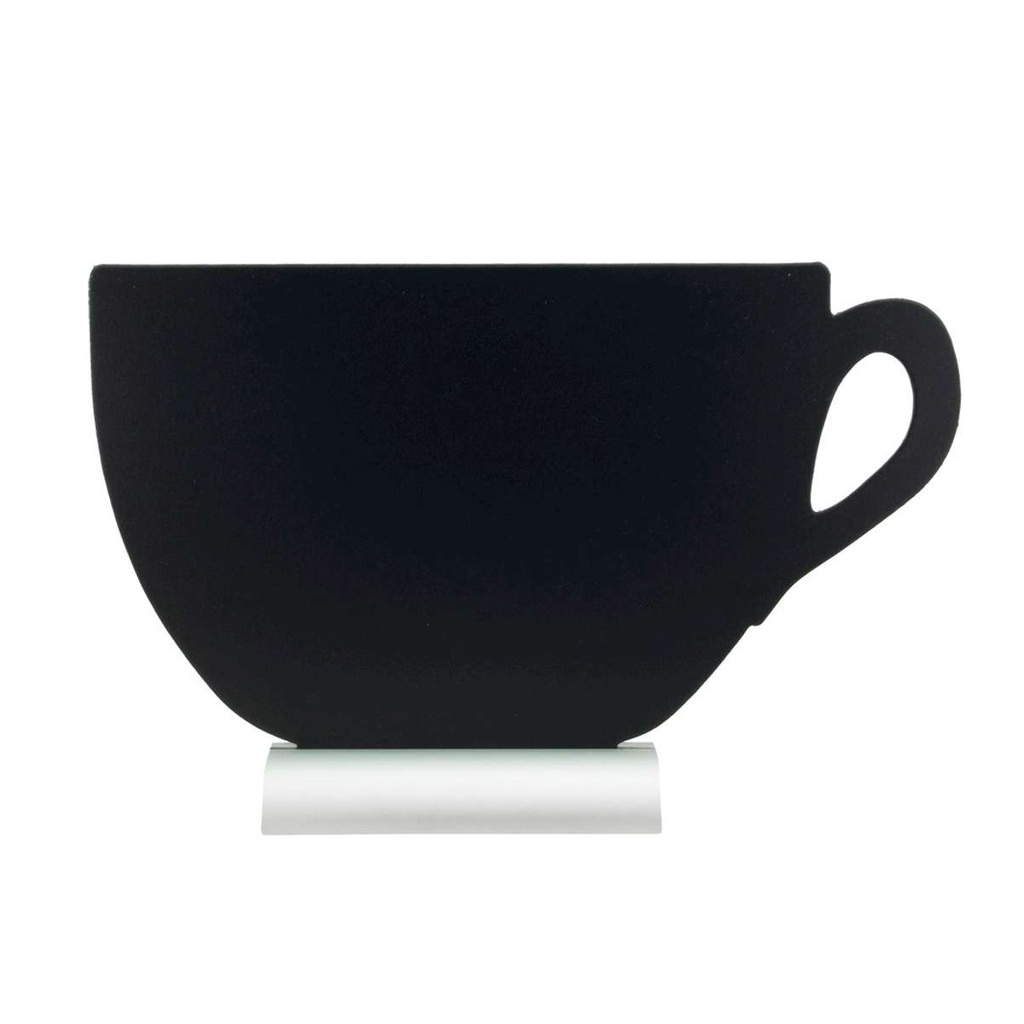 Bordskilt, kop med alufod, Securit Silhouette, (1 stk.)