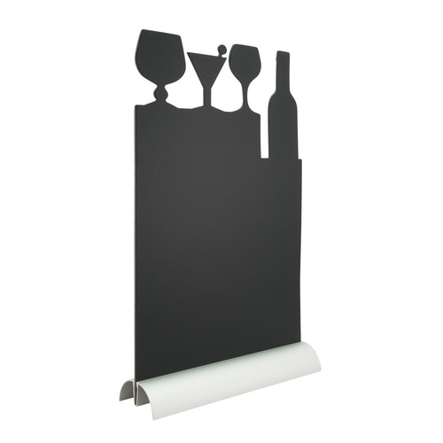 Bordskilt, COCKTAIL silhuet med alufod, Securit, (1 stk.)