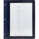 Lommer til menuramme, A5, Securit® WOOD, refleksfri PP, flere farver, (5 stk.) (Blå)