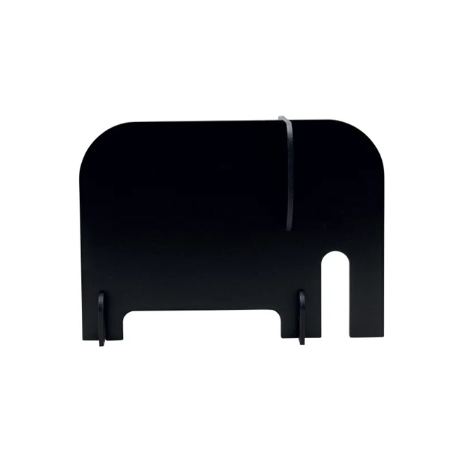 3D kridttavle m/ kridtmarker, sort, flere motiver, Securit 3D, (1 stk.) (Elefant)