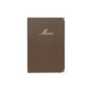 Menuomslag, Securit® CLASSIC, PU, flere varianter, (1 stk.) (Brun, A5)
