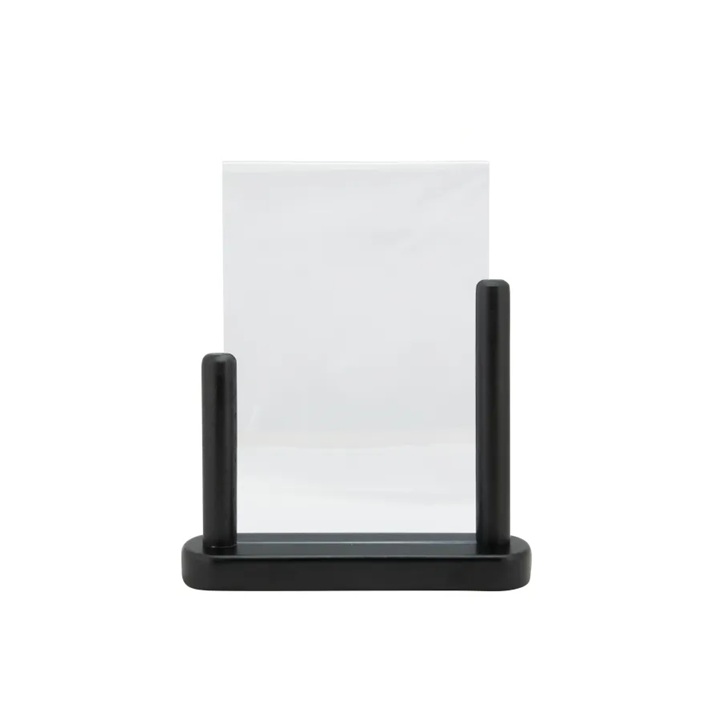 Borddisplay, Securit®, A5, træ/akryl, klar/sort, (1 stk.)
