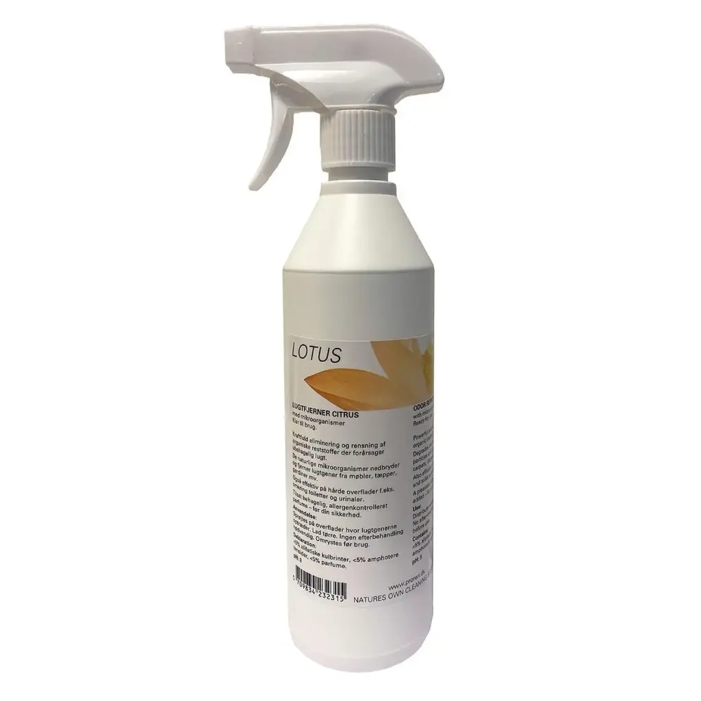 Lugtfjerner, Lotus Citrus, 500ml, med parfume/spray, til sanitære områder/tekstiler, (20 stk.)