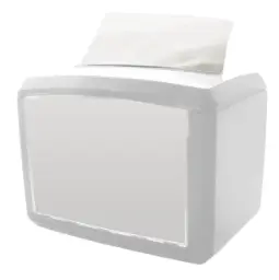 Servietdispenser, N4, GS-Basic, hvid eller sort, plast, (1 stk.) (Hvid)