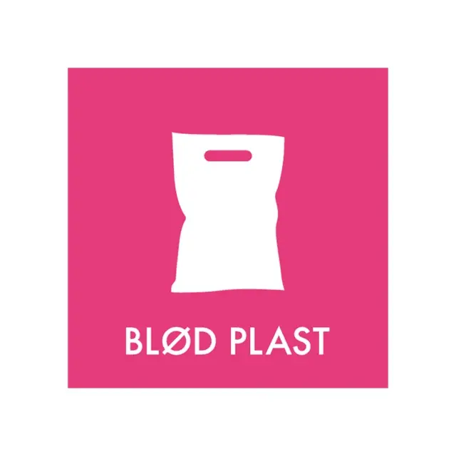 Piktogram til blød plast, 15x15cm, folie, selvklæbende, NMF, (1 stk.)
