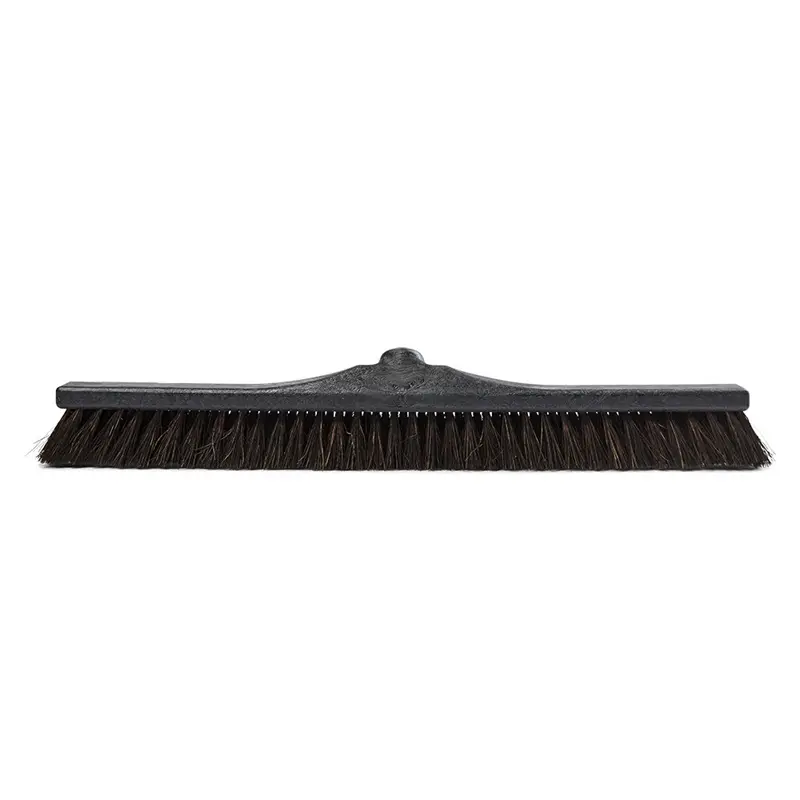 Værkstedskost med supergevind & stive arenga børster, 60 cm, sort, (1 stk.)