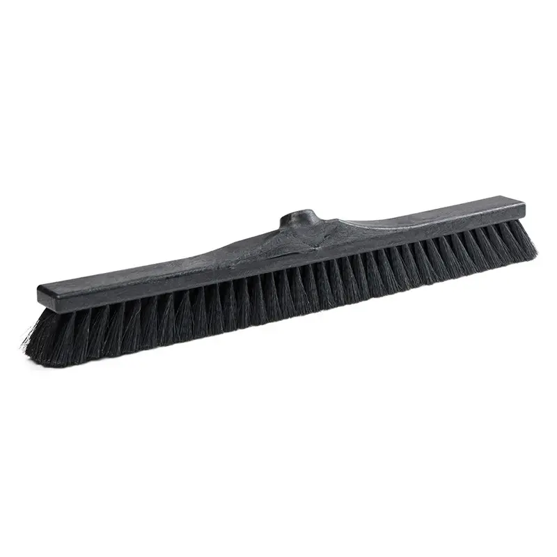 Skolekost med supergevind, 60cm, sort, bløde børster, (1 stk.)