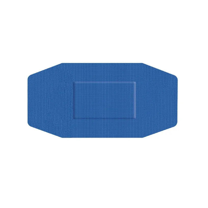 Detekterbare plastre  m/ super stretch, 50x100mm, blå, Detectaplast, (pk á 50 stk.)