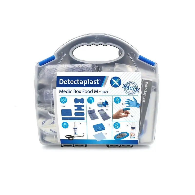 Plasterboks t/ bageri, blå & detekterbare, Detectaplast, (1 stk.)