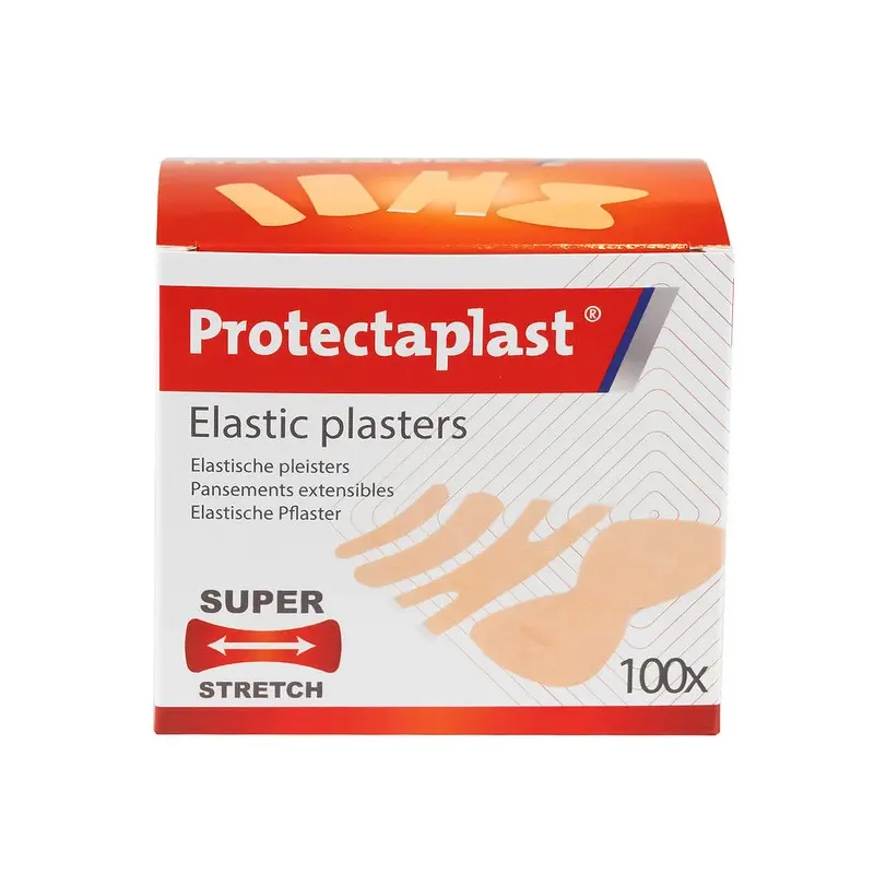 Elastiske plastre i assorterede størrelser – Protectaplast, (pk á 100 stk.)
