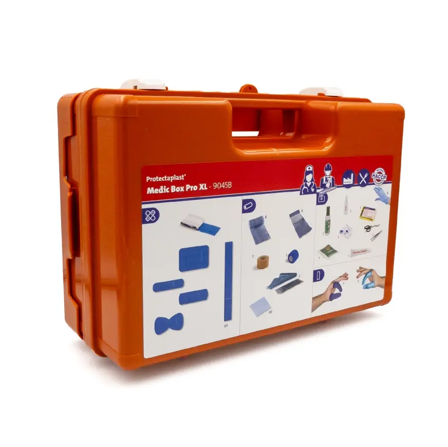 Førstehjælpskasse, Medic Box Pro X-Large, 32x22x12cm, Protectaplast, (1 stk.)