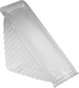Sandwichboks, RPET, transparent, plads til to, 160x85x65mm, Duni, (500 stk.)