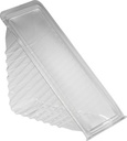 Sandwichboks, RPET, transparent, plads til to, 160x85x65mm, Duni, (500 stk.)