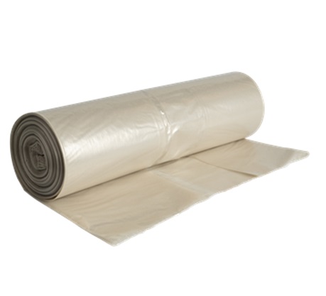 Containersække, 240 l, 65+50x140 cm, transparent, Genanvendt LDPE, 40 my, (10 rl á 10 stk, 100 stk.)