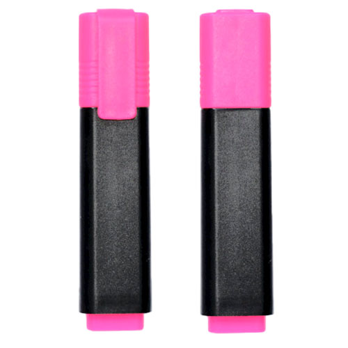 Tekstmarker, Q-Line, rosa, (10 stk.)