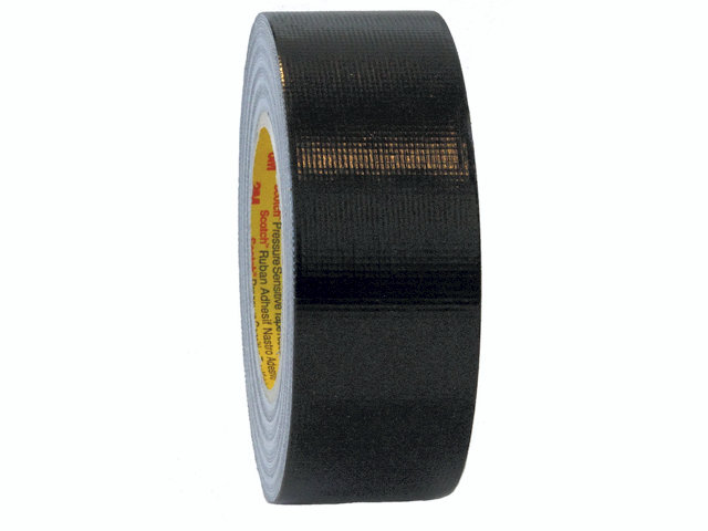 Gaffatape 3M, 2903, Lærred, sort, 48mmx50m, (24 stk.)