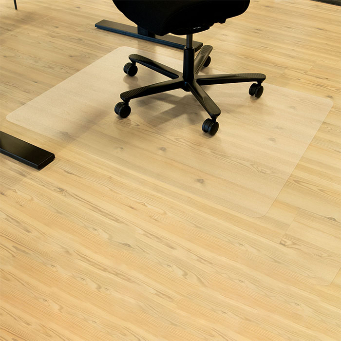 Køreunderlag til kontorstol, gulvbeskytter, uden pigge, FloorLux ECO, flere størrelser, (1 stk.) (90x120cm)
