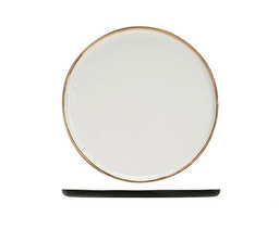 Middagstallerken, hvid, rund, Ø27cm, melamin, ubrydelig, PLATO, (12 stk.)