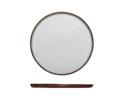 Middagstallerken, Ø27,5cm, rund, porcelæn, mat-grå, PLATO, (12 stk.)