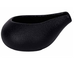 Lille sovsekande, 90ml, sort, porcelæn, BLACKSTONE, (12 stk.)