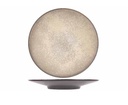 Desserttallerken, rund, Ø22x3cm, brun, stentøj, DIVINE EARTH, (24 stk.)